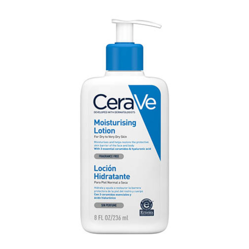 لوسیون بدن سراوی مدل  MOISTURISING LOTION مناسب برای انواع پوست حجم 236 میلی لیتر