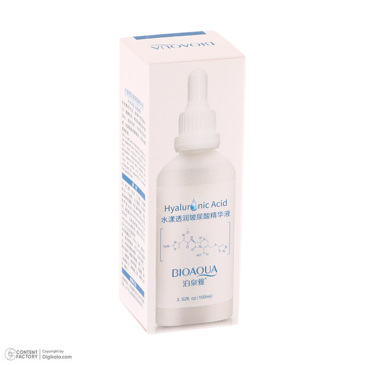 سرم آبرسان پوست بی آکوا مدل Hyaluronic Acid مناسب برای انواع پوست حجم 100 میلیلیتر