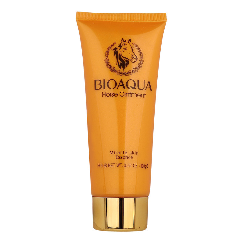 فوم شست‌وشوی صورت بی آکوا مدل Horse Ointment مناسب برای انواع پوست وزن 100 گرم