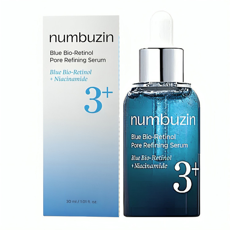 سرم رفع کننده منافذ پوست نامبوزین مدل BLUE BIO-RETINOL PORE REFINING مناسب برای انواع پوست حجم 30 میلی لیتر