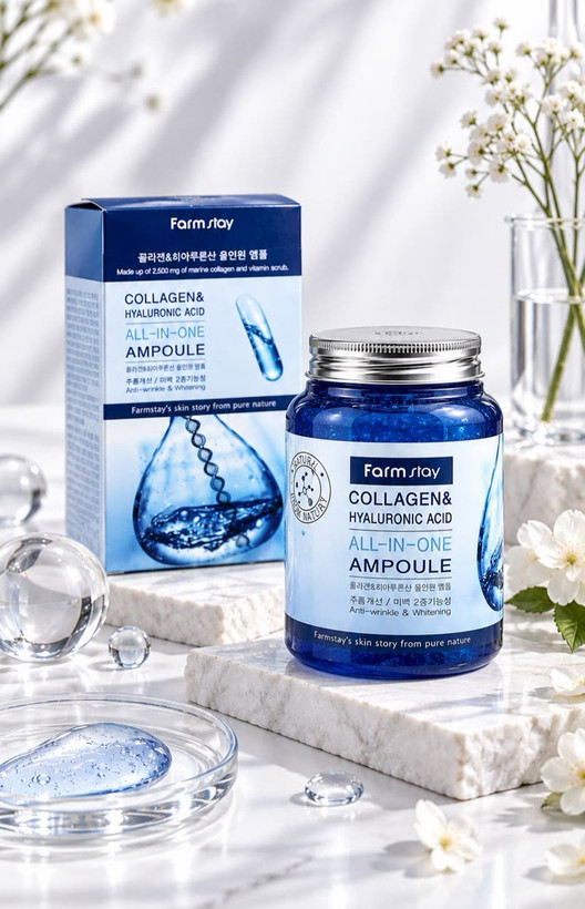 سرم کلاژن و هیالورونیک اسید فارم استی مدل All-in-One Ampoule