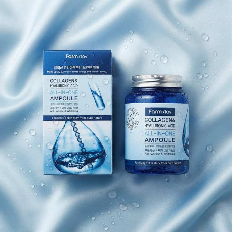 سرم کلاژن و هیالورونیک اسید فارم استی مدل All-in-One Ampoule